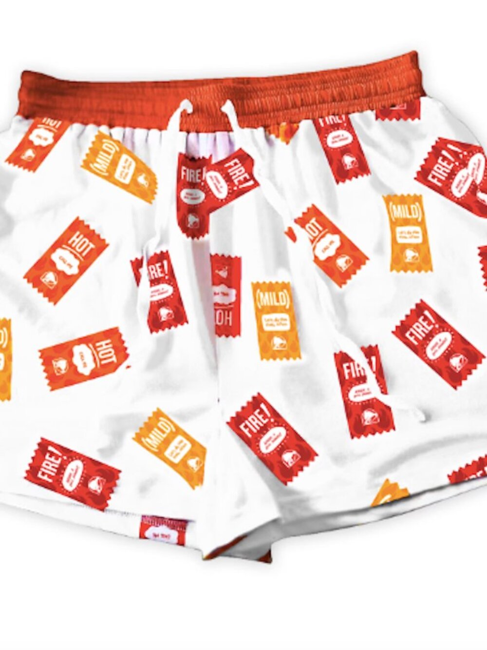 ⭐️ 4/$20 Taco Bell Hot Sauce Drawstring Shorts (No Size Tag, est. Small)